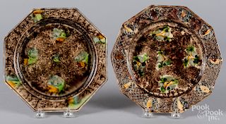 Two Whieldon pottery plates