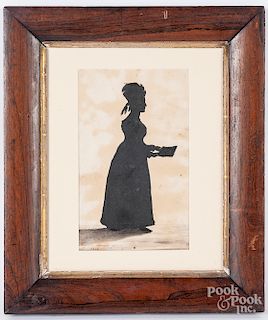 Auguste Edouart, silhouette of a woman