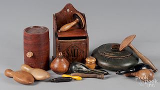 Group of miscellaneous woodenware