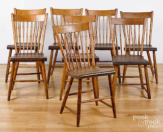 Set of eight Pennsylvania Windsor chairs