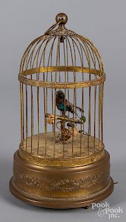 French music box bird cage