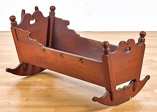 Pennsylvania red stained cherry cradle