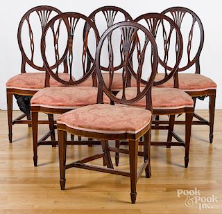 Hepplewhite shieldback dining chairs