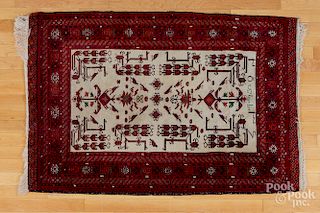 Semi-antique Turkoman carpet