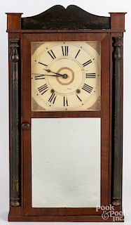 Henry Smith Empire mahogany mantel clock