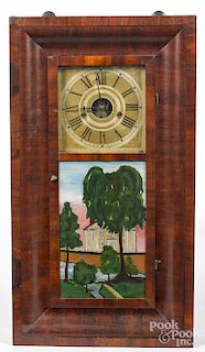 Philadelphia Empire mahogany mantel clock