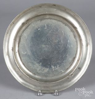 Albany, New York pewter charger