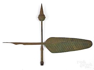 Copper quill weathervane