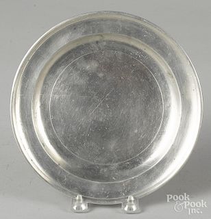 Boston, Massachusetts pewter plate