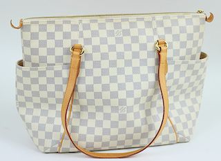 Louis Vuitton Totally Damier Azur MM Shoulder Bag