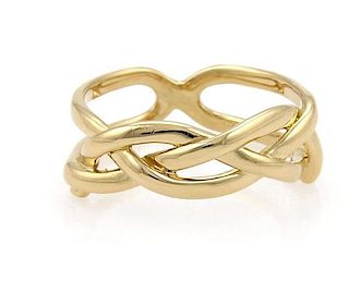 Tiffany & Co Vintage 18k Yellow Gold Infinity Ring
