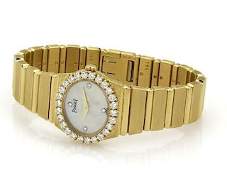 Piaget POLO Diamond 18k Gold Ladies Quartz Watch