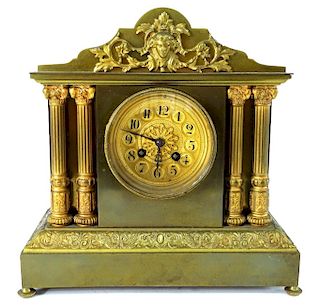 L Marti Medaille D'Argent French Empire Clock