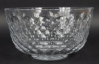 Two Signed Contemporary Crystal Salad Bowls