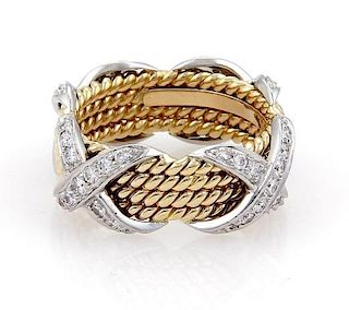 Tiffany & Co. Schlumberger Diamond 18k Gold Ring