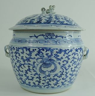 Chinese Blue & White Porcelain Covered Tureen