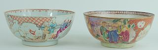Two 20th C. Chinese Hand Painted Porcelain Bowls