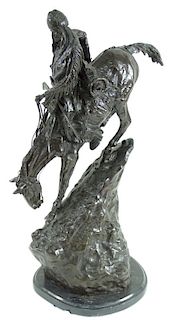 Frederic Remington "Mountain Man" Bronze Sculpture