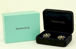 Tiffany & CO. Paloma Picasso 18K Diamond Earrings