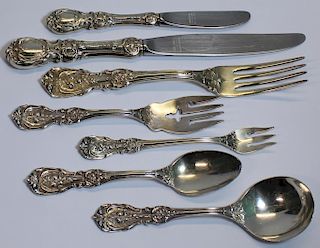 STERLING. Reed & Barton Francis I Flatware for 12.
