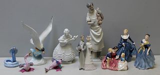 Herend, Lladro and Royal Doulton Porcelain Lot