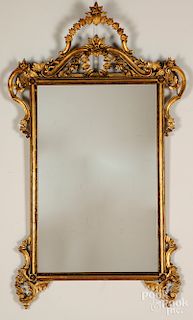 Carved giltwood mirror