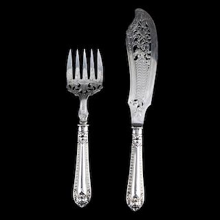 Harrison Brothers & Howson Silver Fish Carving Set