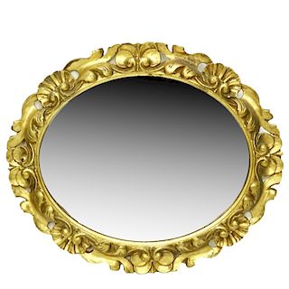 Mid Century Neoclassical Style Giltwood Mirror