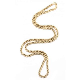 14KT Two Tone Gold Necklace