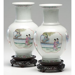 Late Republic Porcelain Vases 