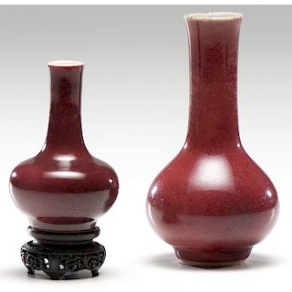 Chinese Kangxi Sang de Boeuf Porcelain Vases