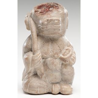 Archaic Chinese Jade Carving of Bear
