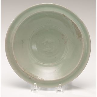 Chinese Celadon Bowl, Molded Double Fish, Southern Song Dynasty