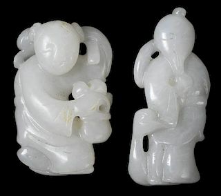 Two White Jade/Hardstone Carvings