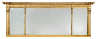 Federal Style Gilt Wood Overmantle Mirror