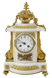 French Marble and Ormolu Mantel Clock
