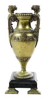 Gilt Bronze Figural Vase