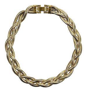 14kt. Braided Necklace