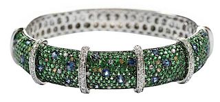 18kt. Diamond & Gemstone Bracelet