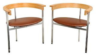 Pair of Paul Kjaerholm Dining Chairs