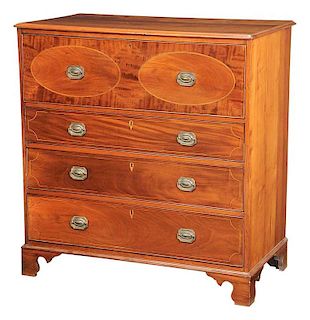 American Federal Four Drawer Butlers Chest 