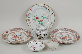 Five Chinese Export Porcelain Items