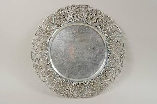 Gorham Sterling Silver Engraved Tray