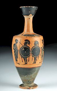 Greek Attic Black-Figure Pottery Lekythos