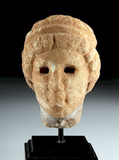 Hellenistic Greek Marble Head of a Goddess