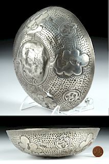 Ancient Persian Sterling Silver Bowl - 159.2 grams