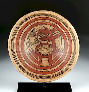 Cocle Polychrome Plate w/ Composite Animal