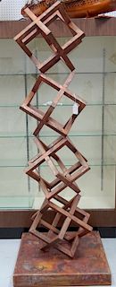 Monumental Contemporary Stacked Cube Sculpture