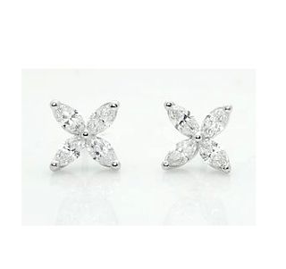 LG Tiffany & Co Victoria PT 1.62TCW Diamond Earrings