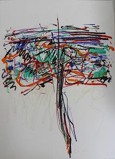 MITCHELL, Joan. Lithograph in Colors. "Tree I".